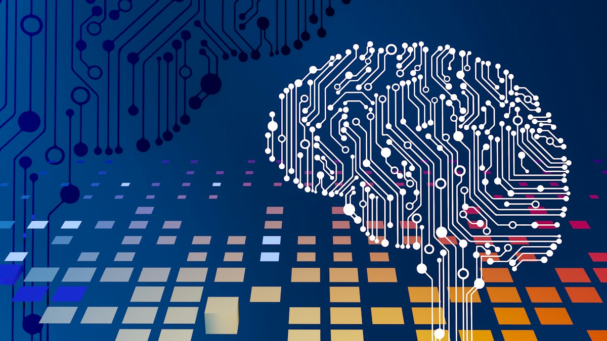 Artificial intelligence chatbot interface with blue lights